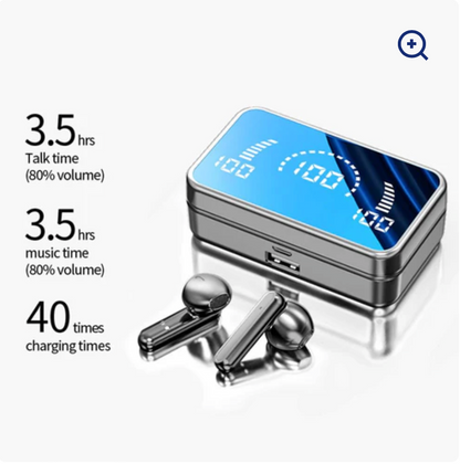 Wireless Bluetooth Earphone In-ear Super Long Standby Wireless Headsets With Mic LED Stereo Audio Sport Earbuds